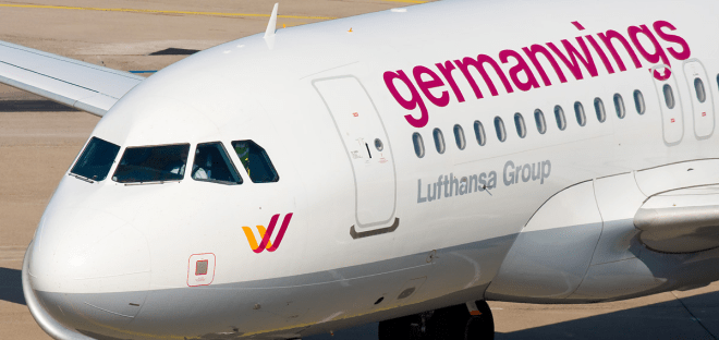 Airbus da Germanwings. Foto tirada por: Oliver Brunke