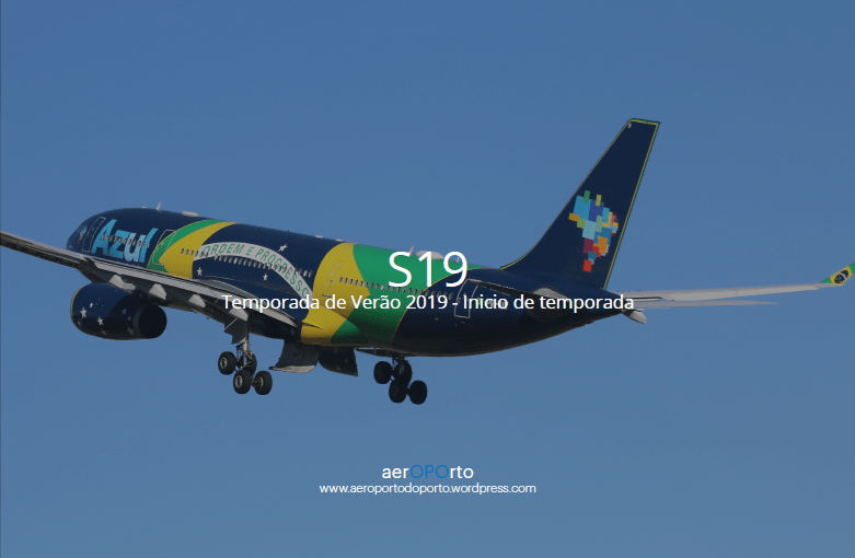 Inicio da temporada de Verão 2019&nbsp;(S19)