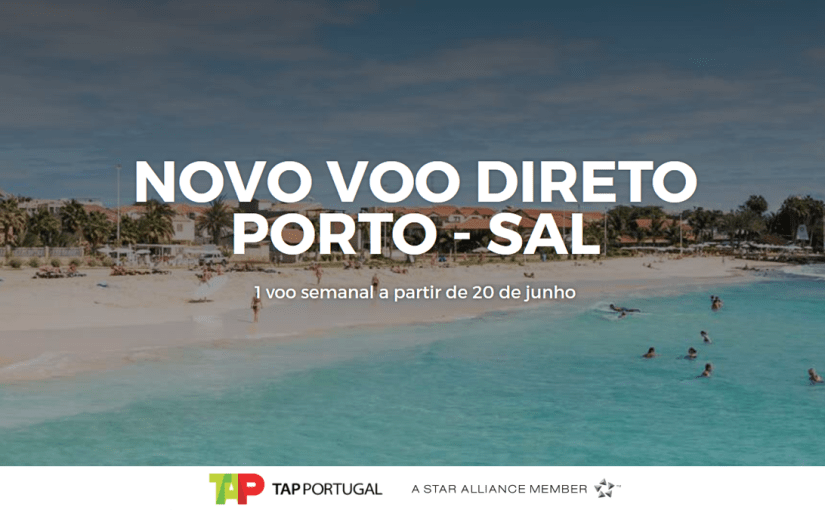 TAP vai ligar o Porto à Ilha do Sal a partir de&nbsp;Julho