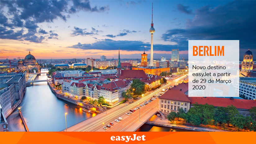 easyJet começa a voar para Berlim em&nbsp;Março