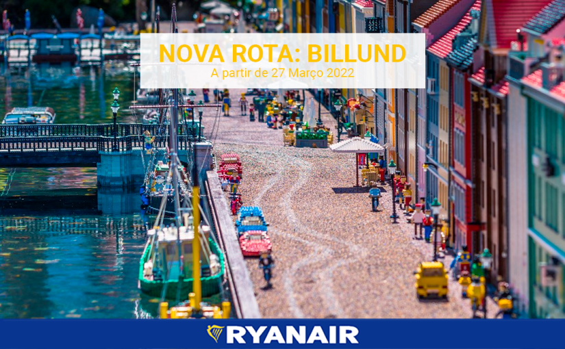 Billund é o novo destino da Ryanair a partir de&nbsp;Março