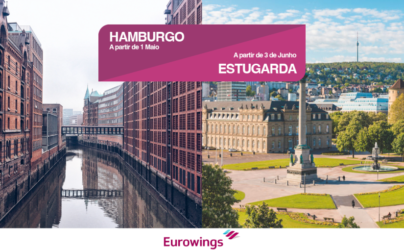 Eurowings aposta em Estugarda e&nbsp;Hamburgo