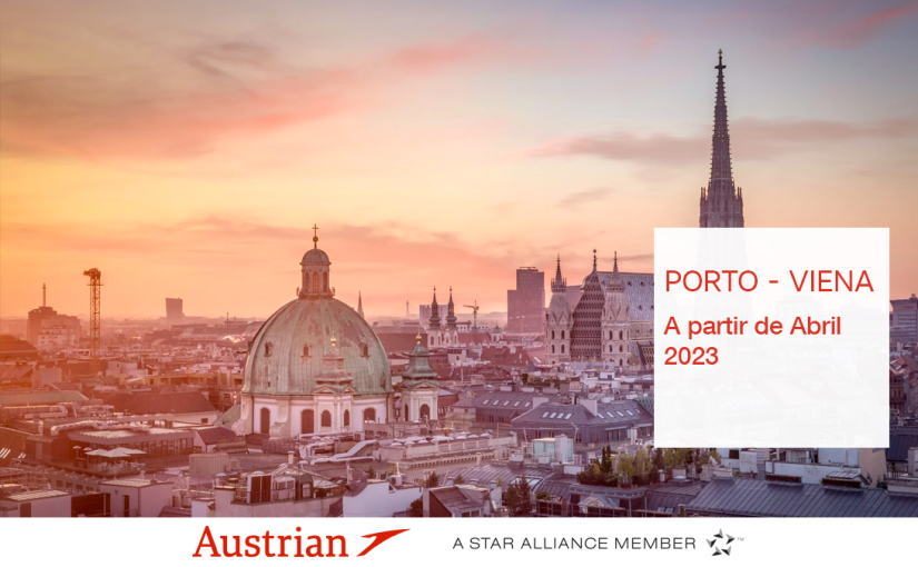Austrian Airlines no Porto a partir de Abril 2023