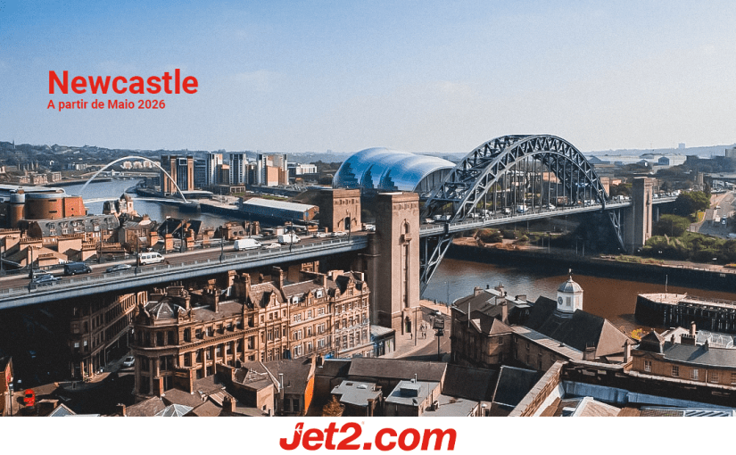 Newcastle será o novo destino da Jet2 a partir de&nbsp;2026