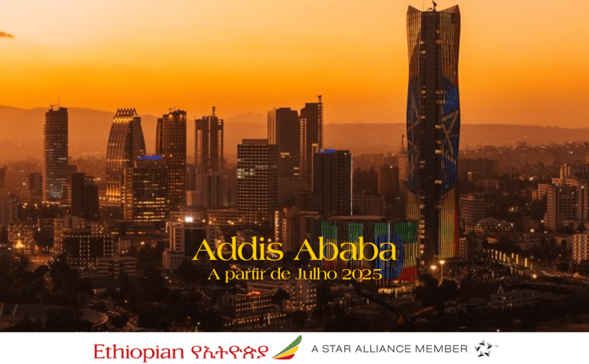Ethiopian chega ao Porto em Julho com voos para Addis Ababa via&nbsp;Madrid